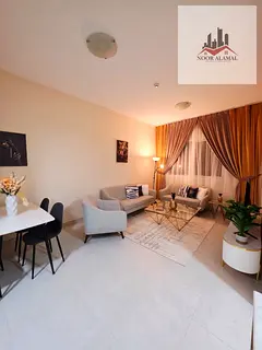Sharjah Al Taawun apartment, one bedroom, hall, kitchen and two bathrooms