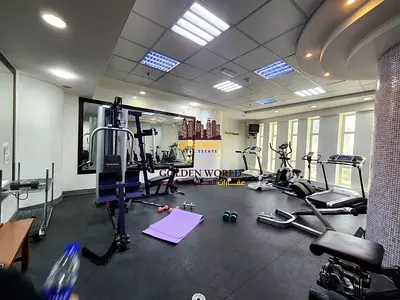 Premium 1 Bedroom Apartment for Rent in Al Majaz 3, Sharjah | Free AC, Quiet View, American Kitchen, Built-in Wardrobes, Laundry Room, Panoramic Windo