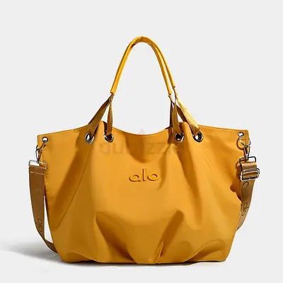 Alo Yellow Tote Bag with Removable Shoulder Strap