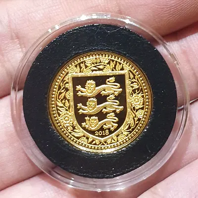 2018 Gibraltar - Royal Arms of England 1/5oz Gold Bu