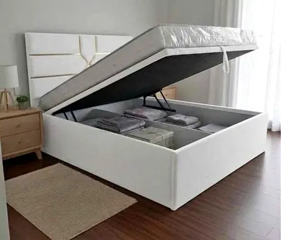 Brand new Queen size hydrolic storage bed Available