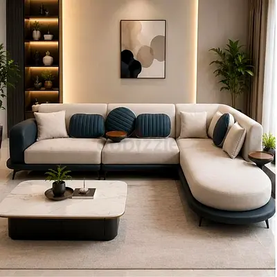 Sofa New premium high Quality 4 seater L shape sofa bed with storage