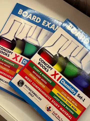 Physics wallah Concept Books XI Chemistry - Set of study materials (Board Exam) both set 1&2