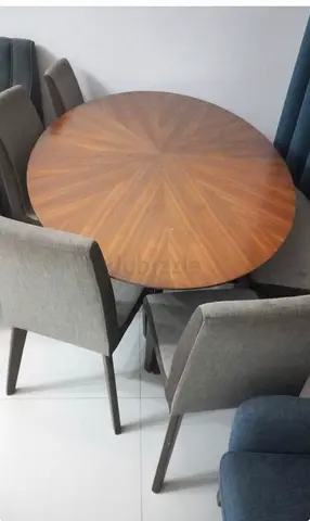 Oval Dining table set with 4chairs and one bench