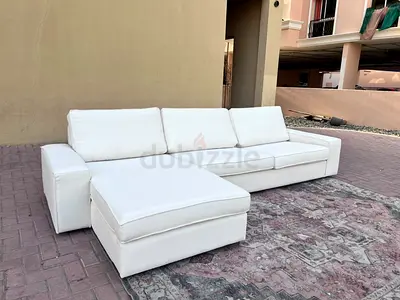 In PERFECT CONDITION IKEA KIVIK L SHAPE SOFA BEIGE