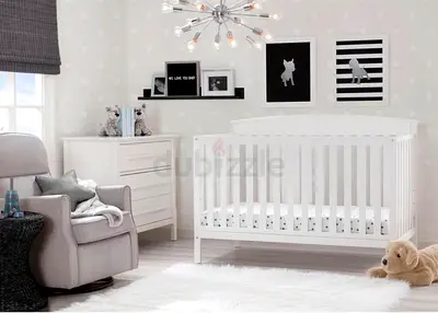 Cribs 3 in 1 with toddler guard Rail ,mattress , bed sheet and rail cover protector