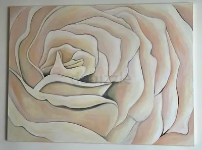 Stunning Rose Petal Oil Painting on Canvas (142cm W x 103 cm H)