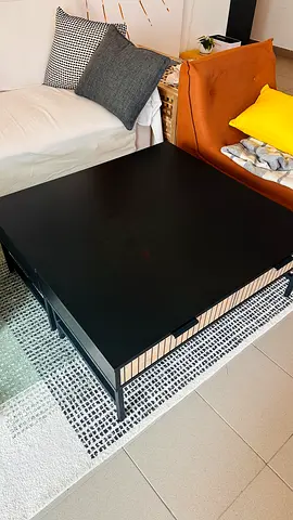 Tea Table for Sale – Urgent Modern black tea table, can be used as one large table or separated into