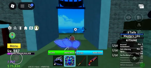 Roblox Blox fruit account for sale and kitsune