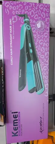 Kemei 2 in 1 Curley hair straight hair - Brand new