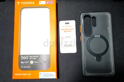Torras Ostand Spin Air Case with Replacement Button for Samsung Galaxy S26 6.9"