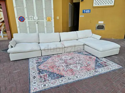 Home Center feather filled Sofa Beige