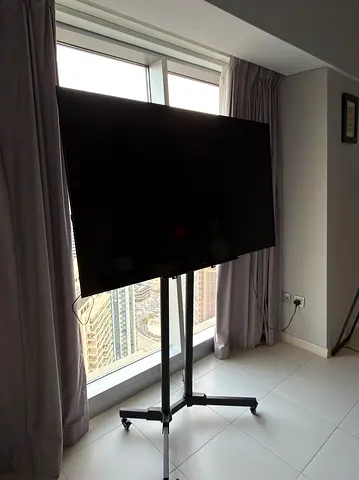 SONY 60-INCH TV + MOBILE TV STAND