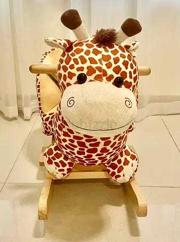 Plush Musical Giraffe Rocking Chair for Kids