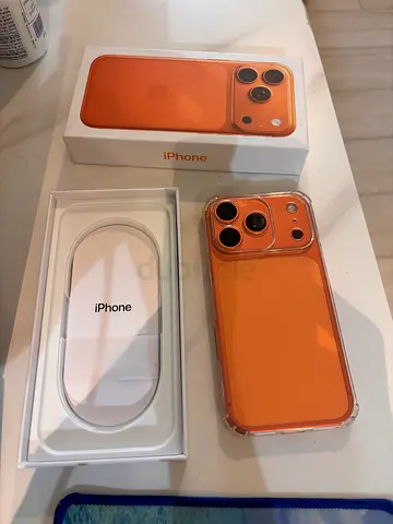 iPhone 17 Pro (Orange) with Box and Accessories - Good Condition