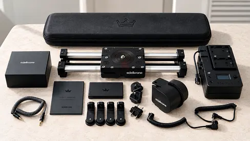 edelkrone SliderPLUS v4 Compact Camera Slider Kit with Accessories