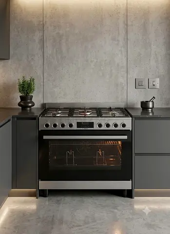 Bosch Series 8 Full Gas Cooker – 90cm | Digital Display | Premium Appliance