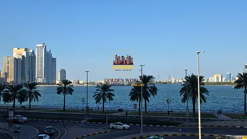 3 غرف وصالة للإيجار في المجاز 2 | تكييف مجاني | إطلالة بحرية | بلكونة | غرفة ماستر | غرفة خادمة ماستر | 4 حمامات | 73 ألف