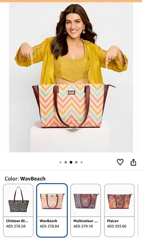 Zouk LAPTOP WavBeach Chevron Tote Bag - Large, Multicolor