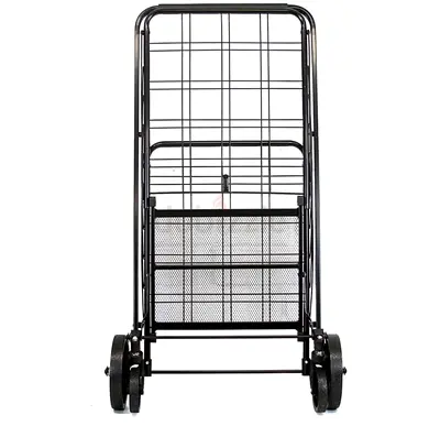 Foldable Shopping Trolley Cart with Wheels - Heavy Duty