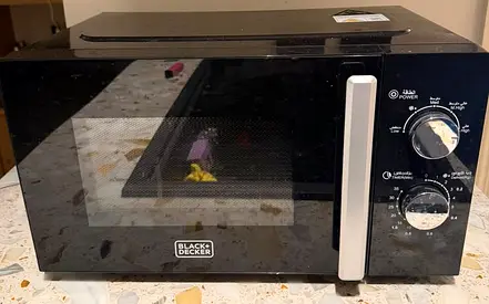 Black+Decker Compact Manual Microwave - 20L, Used