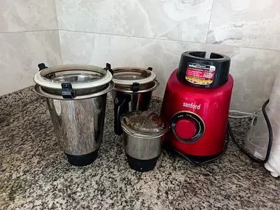 Sanford Mixer Grinder with 3 Stainless Steel Jars - Used, Working