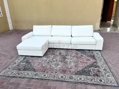 Available high quality IKEA kivik Lsahpe sofa like new