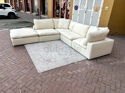 Marina home Luscious original feather filled sofa Beige