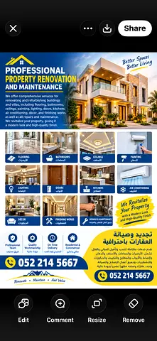 Contracting works / villa renewal