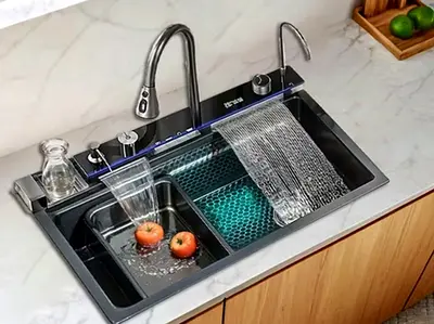 The Brand New Black Smart Sinks Avilable In HoLe Sale Price