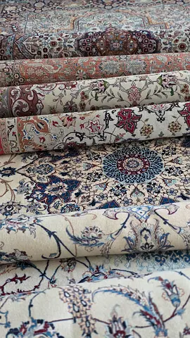 8 classic original Iranian rugs wool and silk - different sizes - for sale all at once or by piece