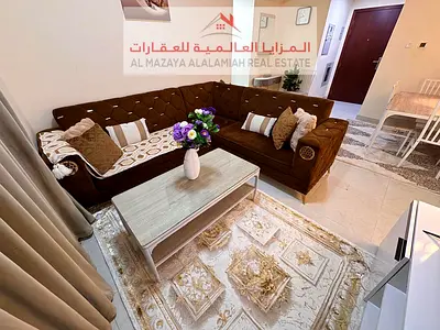 Fully Furnished 1 Bedroom Apartment with Living Room for Monthly Rent in Al Taawun, Hameed Tower
