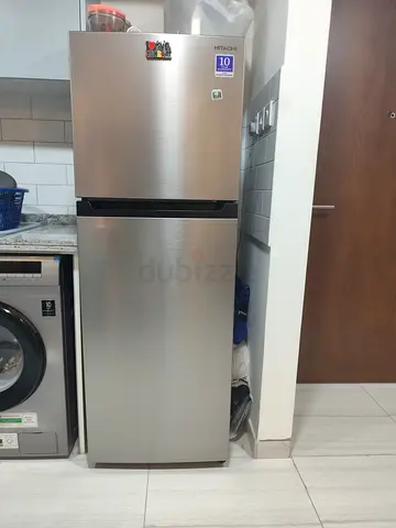 Hitachi 2-door Stainless Steel Used  Fridge - Good Condition