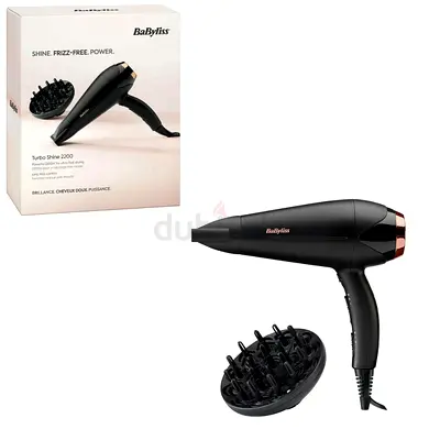 BaByliss Turbo Shine 2200 Hair Dryer with Diffuser - Good Condition