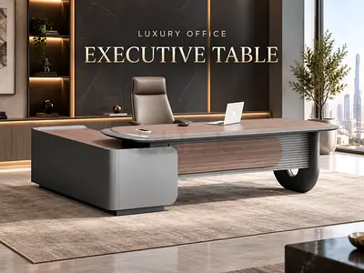 Luxury Executive Office Table – Boss, Manager & CEO Desk