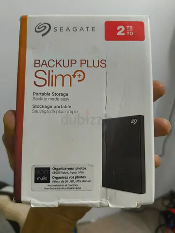 Seagate 2TB Backup Plus Slim Portable Hard Disk