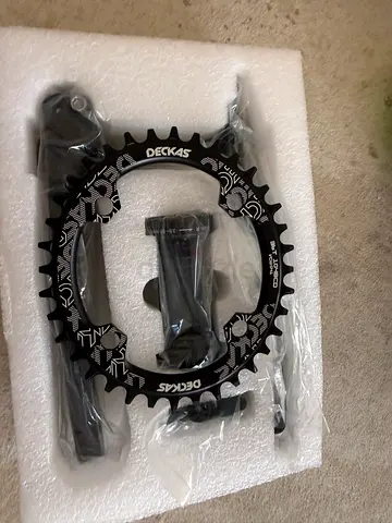 Used DECKAS 36t Chainring with Crank Arm - Single Speed/Boost Compatible