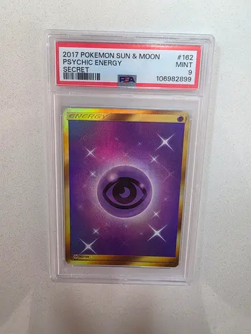 PSA 9 Psychic Energy #162 Secret Rare - 2017 Pokemon Sun & Moon - MINT