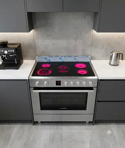 Bosch 90cm Electric Ceramic Cooker – Good Condition | Premium Kitchen Appliance