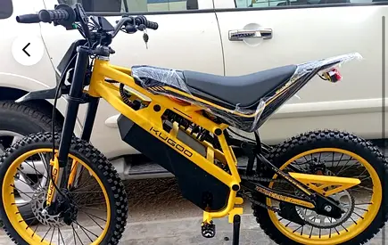 Kugoo Wish02 Electric Dirt Bike Yellow clean body- Only issue is the battery is missing