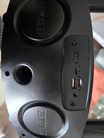 Portable Bluetooth Speaker Tower with Built-in Subwoofers and USB/aux input