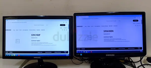 Dual Samsung Monitors