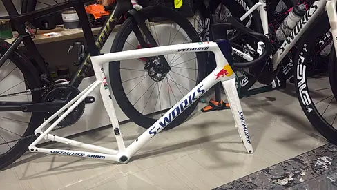 Specialized S-Works Road Bike Frame (White) - Size TBD