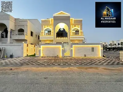 فيلا فاخرة بتصميم كلاسيكي وروف واسع وتملك حر، 6 غرف ماستر، ومواقف واسعة، سعر مميز شامل التسجيل عرض خاص للمشتري الكاش.