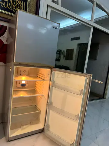Used Silver Double-Door Refrigerator - Working, Good Condition