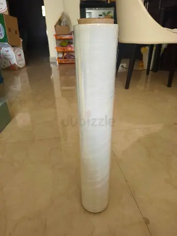 Large roll of clear stretch wrap / pallet wrap - unused 1. 5kg