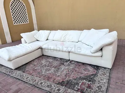 Marina home feather filled Sofa Beige