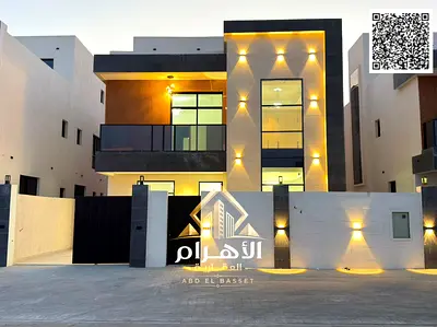 للبيع فيلا مودرن فاخرة في الحليو – عجمان | 3 طوابق | 6 غرف ماستر | رووف | شامل رسوم التسجيل والتملي