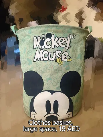 Mickey Mouse fabric clothes basket / laundry hamper - large