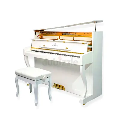 HEINRICH HUP-110E Upright Piano – High Gloss White